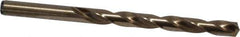 Precision Twist Drill - 0.295" 135° Cobalt Jobber Drill - Oxide/Gold Finish, Right Hand Cut, Spiral Flute, Straight Shank, 4-3/8" OAL, Split Point - Eagle Tool & Supply