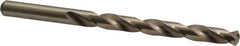 Precision Twist Drill - 0.323" 135° Cobalt Jobber Drill - Oxide/Gold Finish, Right Hand Cut, Spiral Flute, Straight Shank, 4-5/8" OAL, Split Point - Eagle Tool & Supply