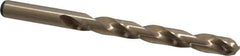Precision Twist Drill - 0.404" 135° Cobalt Jobber Drill - Oxide/Gold Finish, Right Hand Cut, Spiral Flute, Straight Shank, 5-1/4" OAL, Split Point - Eagle Tool & Supply