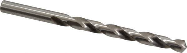 Precision Twist Drill - Letter Q 118° High Speed Steel Jobber Drill - Bright Finish, Right Hand Cut, Spiral Flute, Straight Shank, 4-3/4" OAL, Standard Point - Eagle Tool & Supply