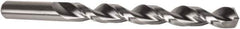 Precision Twist Drill - #10 135° High Speed Steel Jobber Drill - Bright Finish, Right Hand Cut, Parabolic Flute, Straight Shank, 3-5/8" OAL, Split Point - Eagle Tool & Supply