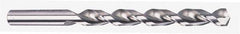 Chicago-Latrobe - 19/64" 135° High Speed Steel Jobber Drill - Bright Finish, Right Hand Cut, Parabolic Flute, Straight Shank, 4-3/8" OAL, Notched Point - Eagle Tool & Supply