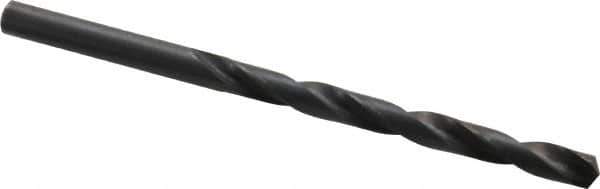 Precision Twist Drill - #2 135° High Speed Steel Jobber Drill - Oxide Finish, Right Hand Cut, Spiral Flute, Straight Shank, 3-7/8" OAL, Split Point - Eagle Tool & Supply
