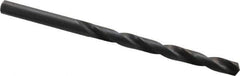 Precision Twist Drill - #2 135° High Speed Steel Jobber Drill - Oxide Finish, Right Hand Cut, Spiral Flute, Straight Shank, 3-7/8" OAL, Split Point - Eagle Tool & Supply