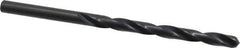 Precision Twist Drill - #6 135° High Speed Steel Jobber Drill - Oxide Finish, Right Hand Cut, Spiral Flute, Straight Shank, 3-3/4" OAL, Split Point - Eagle Tool & Supply