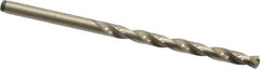 Precision Twist Drill - #18 135° Cobalt Jobber Drill - Oxide/Gold Finish, Right Hand Cut, Spiral Flute, Straight Shank, 3-1/4" OAL, Split Point - Eagle Tool & Supply
