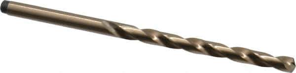 Precision Twist Drill - #19 135° Cobalt Jobber Drill - Oxide/Gold Finish, Right Hand Cut, Spiral Flute, Straight Shank, 3-1/4" OAL, Split Point - Eagle Tool & Supply