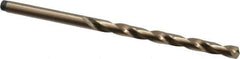 Precision Twist Drill - #19 135° Cobalt Jobber Drill - Oxide/Gold Finish, Right Hand Cut, Spiral Flute, Straight Shank, 3-1/4" OAL, Split Point - Eagle Tool & Supply