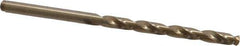 Precision Twist Drill - #22 135° Cobalt Jobber Drill - Oxide/Gold Finish, Right Hand Cut, Spiral Flute, Straight Shank, 3-1/8" OAL, Split Point - Eagle Tool & Supply