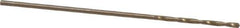 Precision Twist Drill - #67 135° Cobalt Jobber Drill - Oxide/Gold Finish, Right Hand Cut, Spiral Flute, Straight Shank, 1-3/8" OAL, Split Point - Eagle Tool & Supply