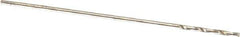 Precision Twist Drill - #77 135° Cobalt Jobber Drill - Oxide/Gold Finish, Right Hand Cut, Spiral Flute, Straight Shank, 7/8" OAL, Split Point - Eagle Tool & Supply