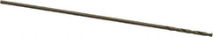 Precision Twist Drill - #80 135° Cobalt Jobber Drill - Oxide/Gold Finish, Right Hand Cut, Spiral Flute, Straight Shank, 3/4" OAL, Split Point - Eagle Tool & Supply
