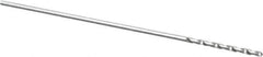 Precision Twist Drill - #75 118° High Speed Steel Jobber Drill - Bright Finish, Right Hand Cut, Spiral Flute, Straight Shank, 1" OAL, Standard Point - Eagle Tool & Supply