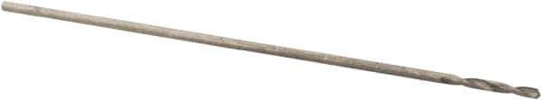 Precision Twist Drill - #81 118° High Speed Steel Jobber Drill - Bright Finish, Right Hand Cut, Spiral Flute, Straight Shank, 3/4" OAL, Standard Point - Eagle Tool & Supply