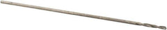 Precision Twist Drill - #81 118° High Speed Steel Jobber Drill - Bright Finish, Right Hand Cut, Spiral Flute, Straight Shank, 3/4" OAL, Standard Point - Eagle Tool & Supply