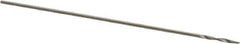 Precision Twist Drill - #83 118° High Speed Steel Jobber Drill - Bright Finish, Right Hand Cut, Spiral Flute, Straight Shank, 3/4" OAL, Standard Point - Eagle Tool & Supply