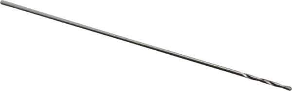 Precision Twist Drill - #86 118° High Speed Steel Jobber Drill - Bright Finish, Right Hand Cut, Spiral Flute, Straight Shank, 3/4" OAL, Standard Point - Eagle Tool & Supply