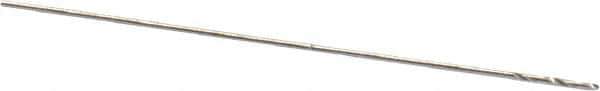 Precision Twist Drill - #90 118° High Speed Steel Jobber Drill - Bright Finish, Right Hand Cut, Spiral Flute, Straight Shank, 3/4" OAL, Standard Point - Eagle Tool & Supply