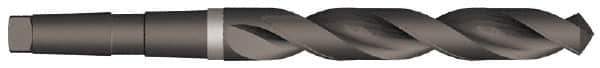 Precision Twist Drill - 33/64", 1MT 118° Point High Speed Steel Taper Shank Drill Bit - Oxide Finish, 4-5/8" Flute Length, 8" OAL, Spiral Flute, Series S209 - Eagle Tool & Supply