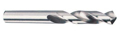 Cleveland - 0.2812" 135° Spiral Flute High Speed Steel Screw Machine Drill Bit - Bright Finish, Right Hand Cut, 1-1/2" Flute Length, 2-11/16" OAL, Split Point, Straight Shank - Eagle Tool & Supply