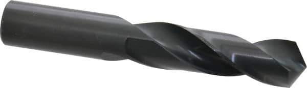 Precision Twist Drill - 15/16" 118° Spiral Flute High Speed Steel Screw Machine Drill Bit - Oxide Finish, Right Hand Cut, 3-3/4" Flute Length, 5-3/4" OAL, Standard Point, Straight Shank - Eagle Tool & Supply