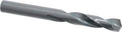 Precision Twist Drill - 0.295" 135° Spiral Flute High Speed Steel Screw Machine Drill Bit - Oxide Finish, Right Hand Cut, 1-9/16" Flute Length, 2-3/4" OAL, Split Point, Straight Shank - Eagle Tool & Supply
