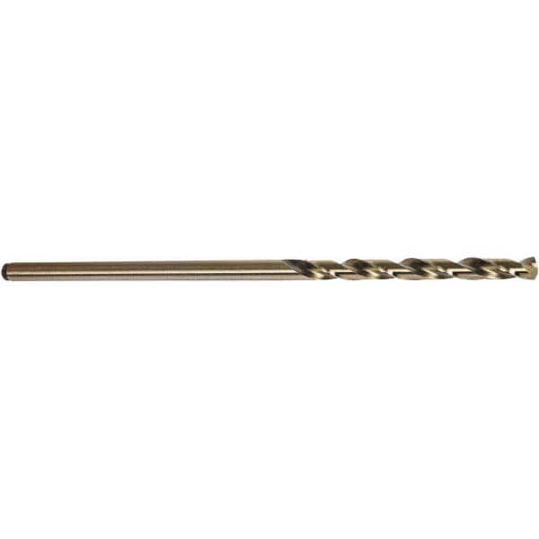 Precision Twist Drill - 0.11" Diam, 6" OAL Oxide/Gold Cobalt Aircraft Extension Drill Bit - Eagle Tool & Supply