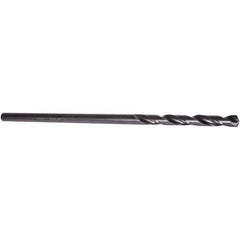 #25 1-7/8″ Flute Length 135° High Speed Steel Aircraft Extension Drill Oxide Finish, 0.1495″ Diam Straight-Cylindrical Shank, Split Point, Self-Centering, Series 501-12