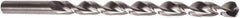 Precision Twist Drill - 5/16", 135° Point, Parabolic Flute, High Speed Steel Taper Length Drill Bit - Bright Finish, 9" Flute Length, 12" OAL, Series QC1290P - Eagle Tool & Supply