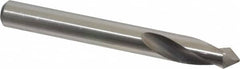 Precision Twist Drill - 3/8" Body Diam, 90°, 3-1/8" OAL, High Speed Steel Spotting Drill - Eagle Tool & Supply