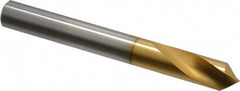 Precision Twist Drill - 3/8" Body Diam, 90°, 3-1/8" OAL, High Speed Steel Spotting Drill - Eagle Tool & Supply