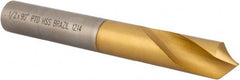 Precision Twist Drill - 1/2" Body Diam, 90°, 3-3/4" OAL, High Speed Steel Spotting Drill - Eagle Tool & Supply