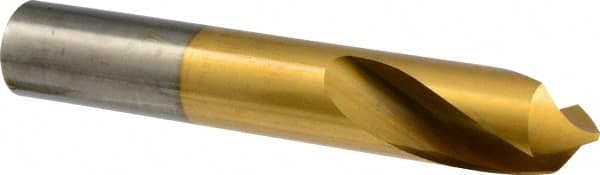 Precision Twist Drill - 1" Body Diam, 90°, 6" OAL, High Speed Steel Spotting Drill - Eagle Tool & Supply