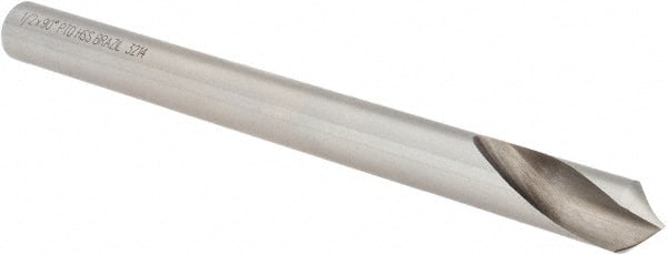 Precision Twist Drill - 1/2" Body Diam, 90°, 6" OAL, High Speed Steel Spotting Drill - Eagle Tool & Supply