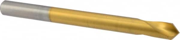 Precision Twist Drill - 1/2" Body Diam, 90°, 6" OAL, High Speed Steel Spotting Drill - Eagle Tool & Supply