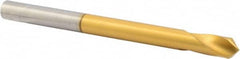Precision Twist Drill - 3/8" Body Diam, 120°, 5" OAL, High Speed Steel Spotting Drill - Eagle Tool & Supply