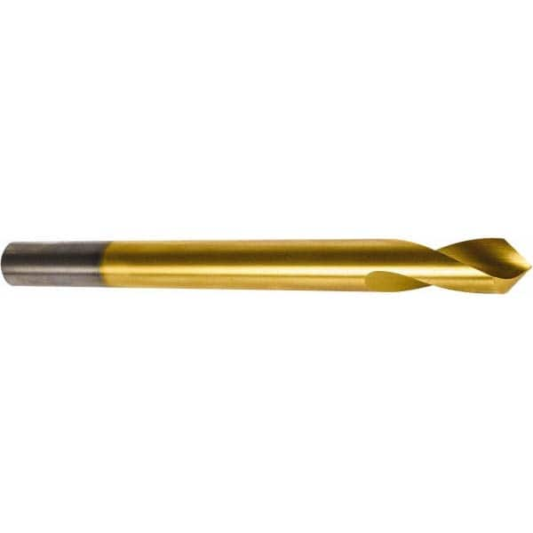 Precision Twist Drill - 1/2" Body Diam, 120°, 6" OAL, High Speed Steel Spotting Drill - Eagle Tool & Supply