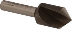 Precision Twist Drill - 1/2" Head Diam, 1/4" Shank Diam, 1 Flute 90° High Speed Steel Countersink - Eagle Tool & Supply