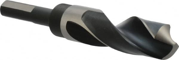 Precision Twist Drill - 63/64" Drill, 118° Point, High Speed Steel Silver Deming & Reduced Shank Drill Bit - Eagle Tool & Supply
