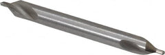 Precision Twist Drill - #1 Plain Cut 60° Incl Angle High Speed Steel Combo Drill & Countersink - Eagle Tool & Supply