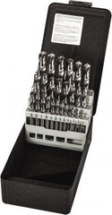 Precision Twist Drill - 1/16 to 1/2", 118° Point, Bright Finish, High Speed Steel Screw Machine Length Drill Bit Set - Eagle Tool & Supply
