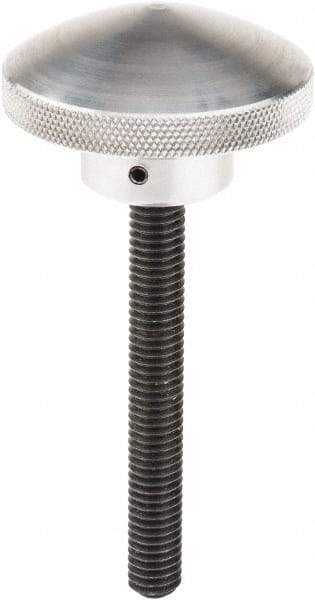 Morton Machine Works - 2" Head, Knurled Knob - Threaded Stem, Aluminum - Eagle Tool & Supply