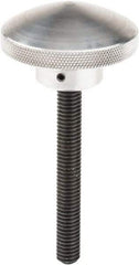 Morton Machine Works - 2" Head, Knurled Knob - Threaded Stem, Aluminum - Eagle Tool & Supply