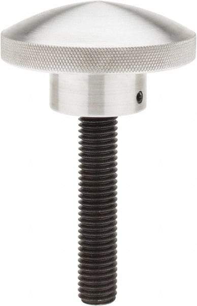 Morton Machine Works - 3" Head, Knurled Knob - Threaded Stem, Aluminum - Eagle Tool & Supply