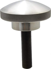 Morton Machine Works - 3-1/2" Head, Knurled Knob - Threaded Stem, Aluminum - Eagle Tool & Supply