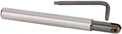 Kennametal - 1/2" Cut Diam, 1/2" Shank Diam, 5.12" OAL, Indexable Ball Nose End Mill - Eagle Tool & Supply