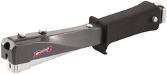 Arrow - Manual Hammer Tacker - 1/4, 5/16, 3/8" Staples, Gray & Black, Steel - Eagle Tool & Supply