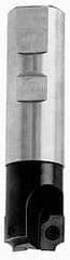 Superbee - 0.07 to 0.125 Inch Cutting Radius, 1-1/4 Inch Cutter Diameter, 3 Style EM 15 Inserts, 1-1/4 Inch Shank Diameter, Indexable Concave Radius Cutter - 5 Inch Overall Length - Eagle Tool & Supply