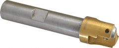 Superbee - 0.07 to 0.125 Inch Cutting Radius, 1 Inch Cutter Diameter, 2 Style EM 15 Inserts, 3/4 Inch Shank Diameter, Indexable Concave Radius Cutter - 4.5 Inch Overall Length - Eagle Tool & Supply