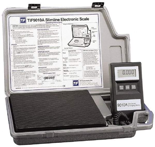 OTC - LCD Automotive Refrigerant Scale Charging Meter - 9VDC, ±0.5°F Accuracy, 32 to 120°F Operating Temp - Eagle Tool & Supply